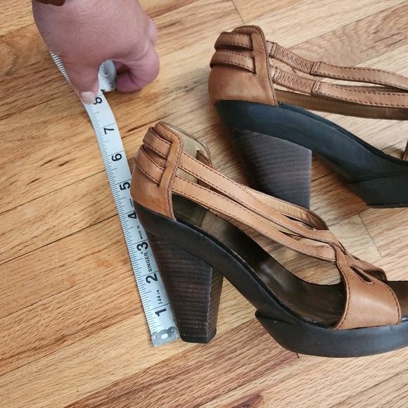 Givenchy Brown Leather Wooden Soled Sandals - size 5.5 - Picture 10 of 13